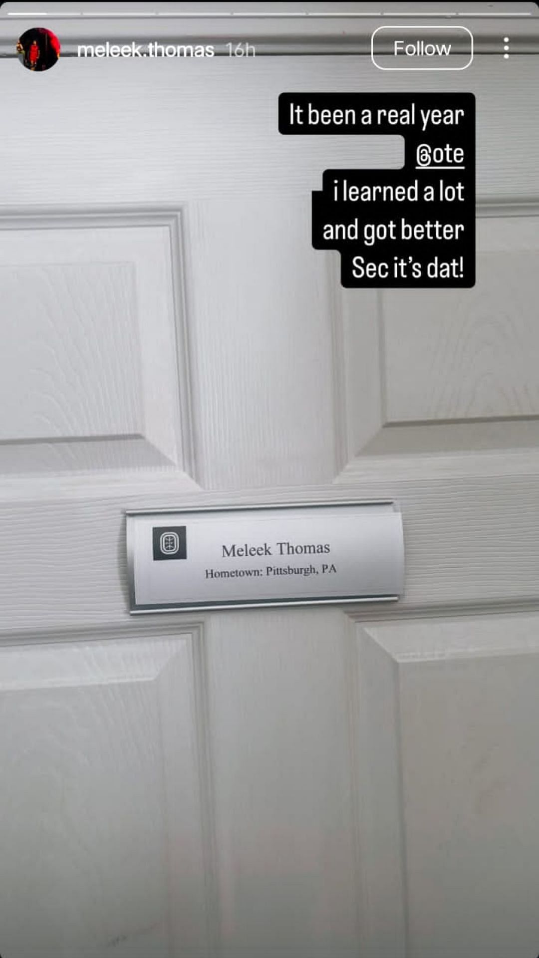 Meleek Thomas/Instagram